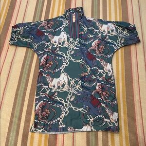 Emily McCarthy Poppy Dress XS Royal Animal Print